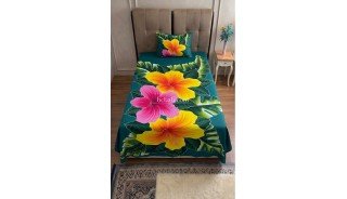 Single Rayon Bedsheet Hand Painted Handmade in Bali